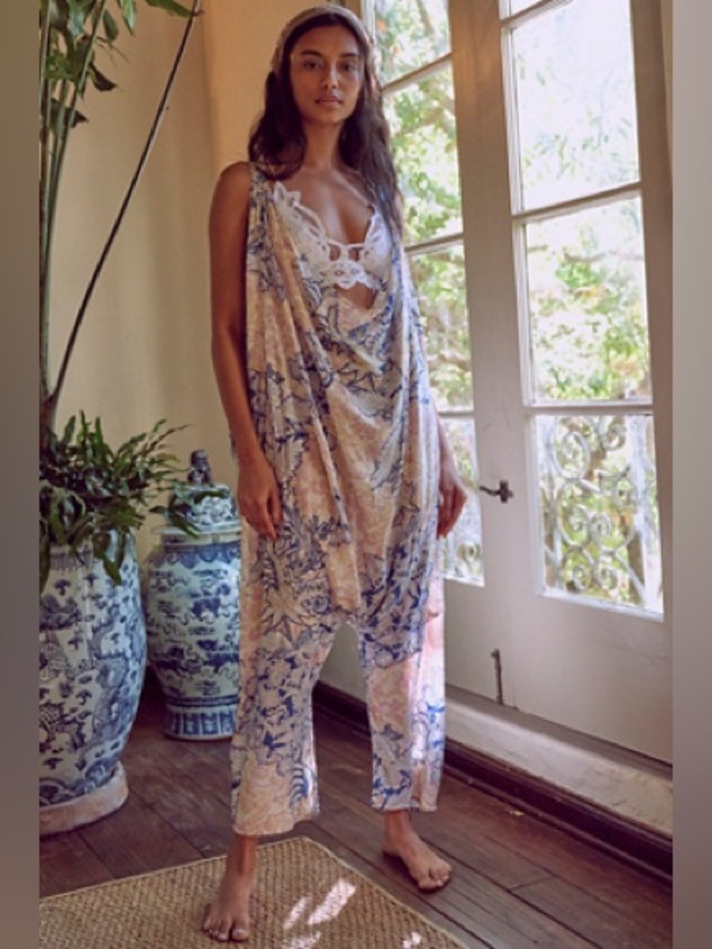 Free People Eazzzy Paisley Printed Romper size Small